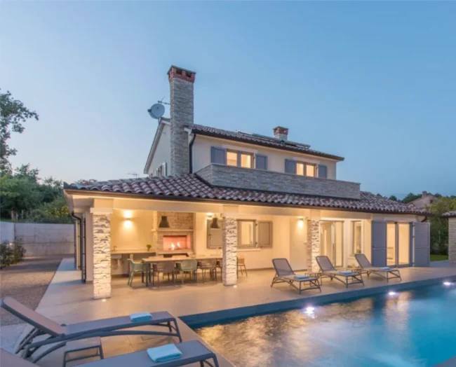 Moderner Garten-Grill – Ferienhaus, Feuerraum 100×85 cm