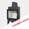 Ložište na drva ravno staklo 65x51 K