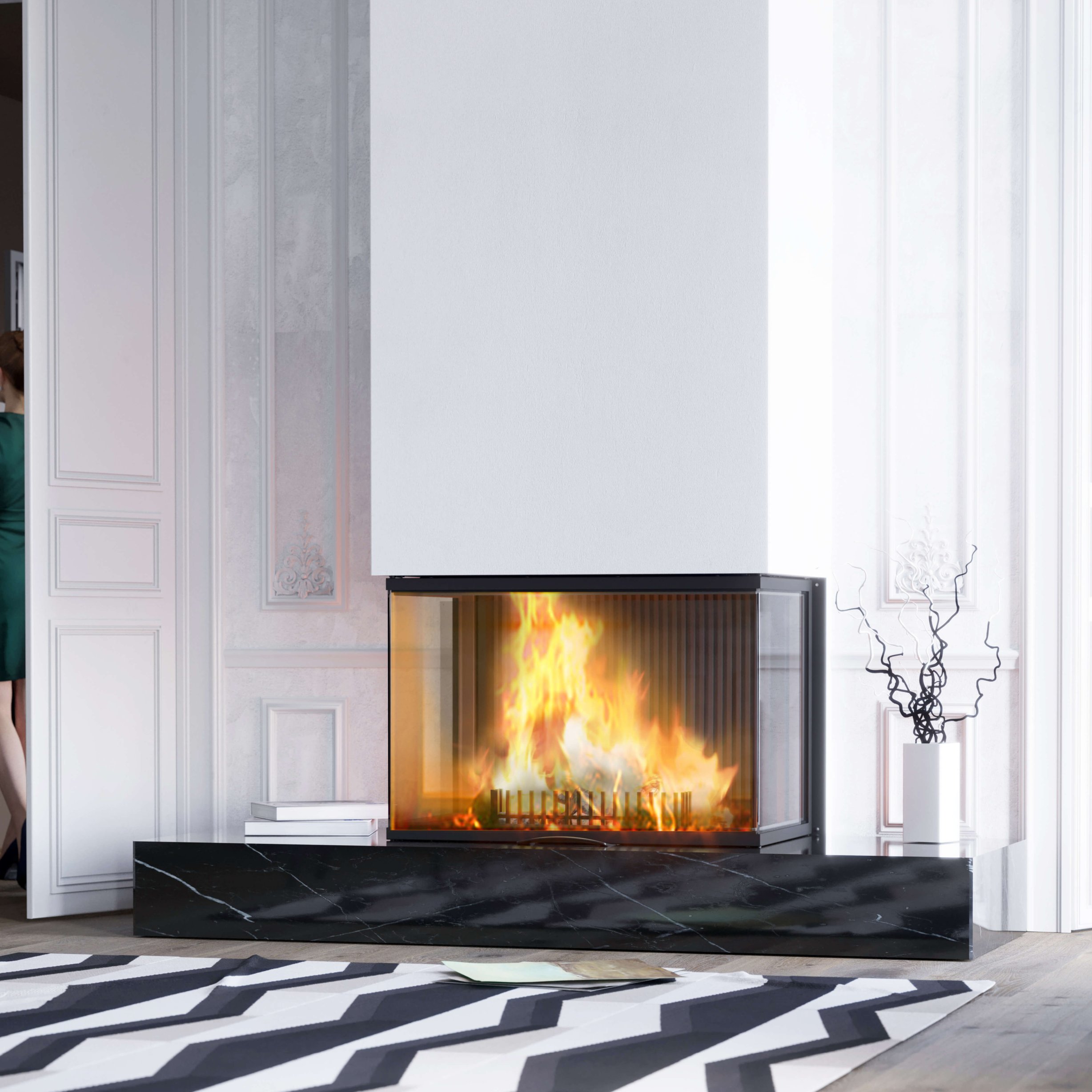 Ložište sa tri stakla