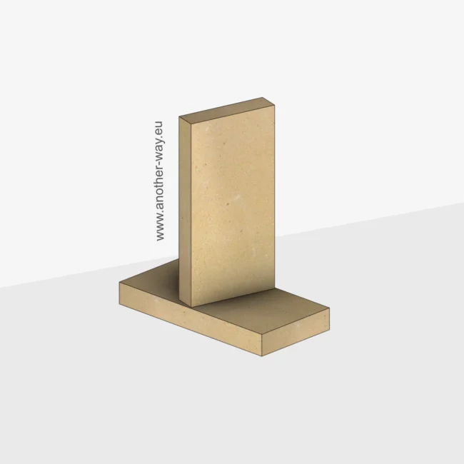 Šamotna ploča 250x123x30 mm