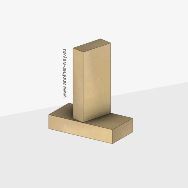 Šamotna ploča 250x123x50 mm