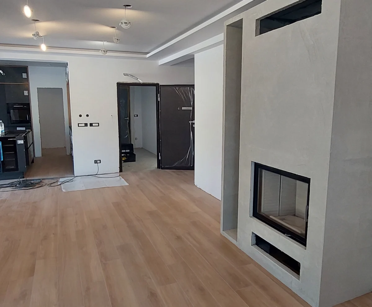 Kamin AW-7/2 - Zelina, ložište 75x57 cm + niša za drva