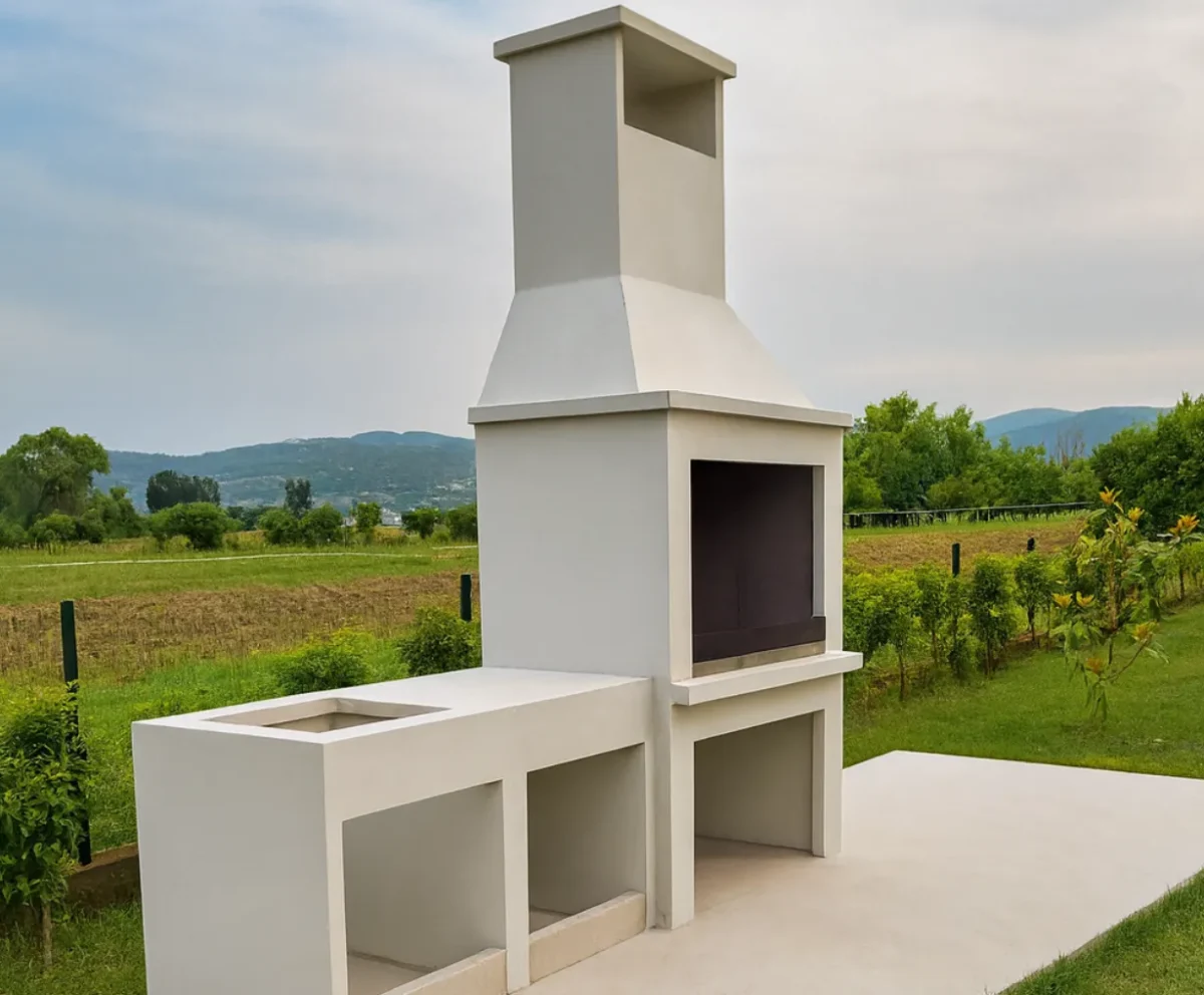 Vrtni roštilj 112/2 + radni stolovi - Samobor, ložište 112x71 cm