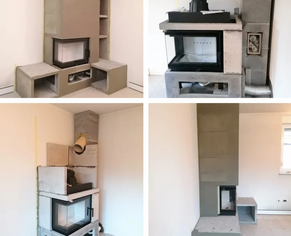 Kamin AW-4/1 - Lokacija Samobor, ložište Lucy 12 Kratki - Slika 2