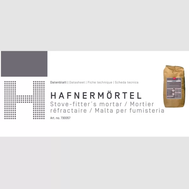 Mort za zidanje peći - HAFNERMÖRTEL - 1200°C