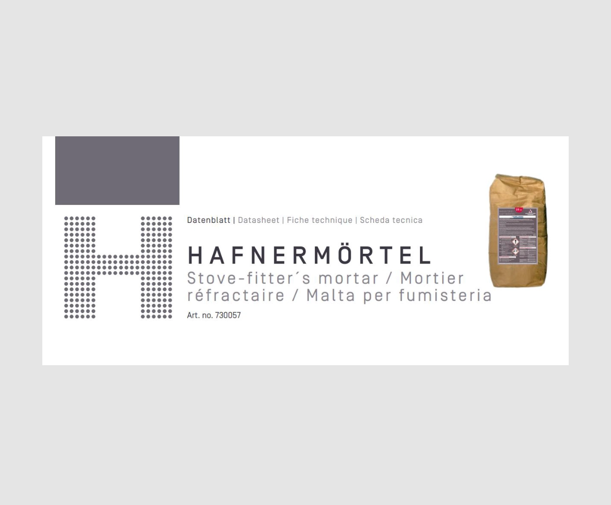 Mort za zidanje peći - HAFNERMÖRTEL - 1200°C